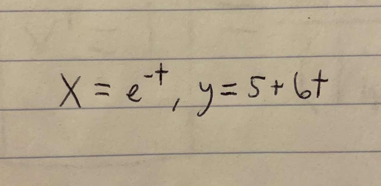 Write The Parametric Equation As A Rectangular Equation And State The Domain 1