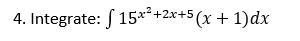 4 Integrate S 15x2 2x 5 X 1 Dx 1