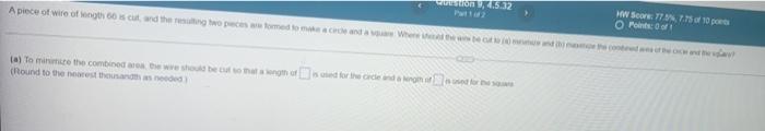 A Piece Of Wit Of The Two Come To Me And Where 532 W Scors 77 30 Op A To Minimize The Combined When Ned For The Che Da 1
