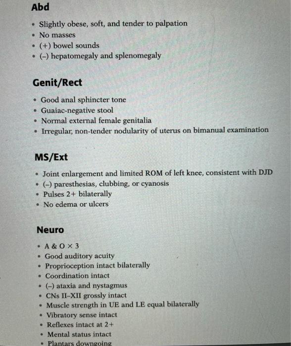 Patient Case Patient S Chief Complaints I Ve Been Having Some Bleeding Between Periods And Some Rather Heavy Bleeding W 6