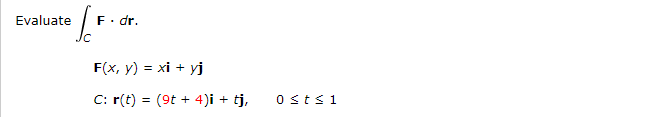 Evaluate F Dr F X Y Xi Yj C R T T 4 I Tj Osts1 1