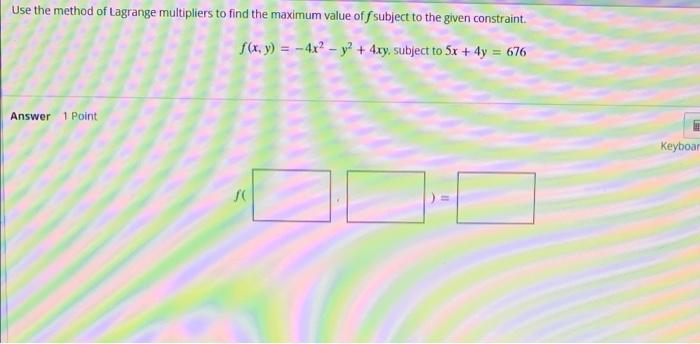 Find All Local Maxima Local Minima And Saddle Points For The Function Given Below Enter Your Answer In The Form X Y 2