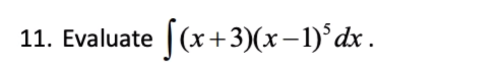 11 Evaluate X 3 X 1 Odx 1