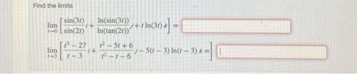 Let F Cos T 7 2j T And G F Cos T R Find The Cross Product Fxg Find The Limits In Sin 31 Lim Sin 31 2