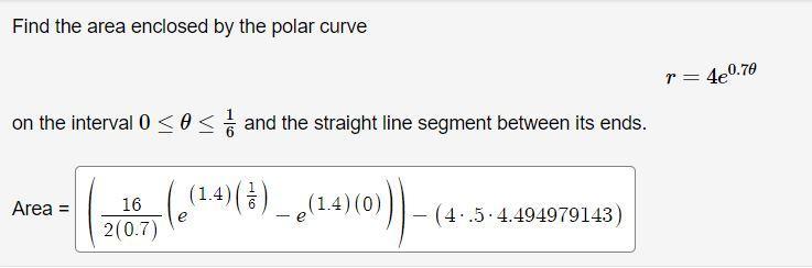 I Cannot Get This Right For The Life Of Me I Understand It Is An Area Between The Curve Of Two Polar Equations But I Th 1