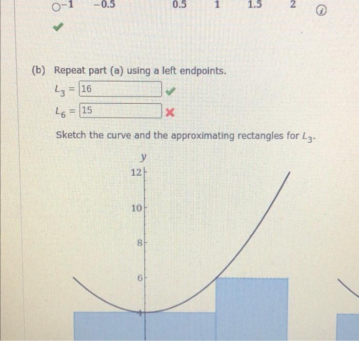 4 1 54 1 66 Points Details Previous Answers Let F X 4 2x2 6 Estimate The Area Under The Graph Of The X Axls 2