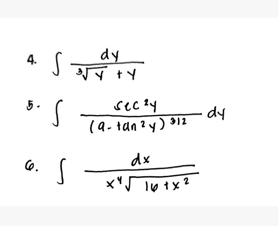 Integrate These Please 1