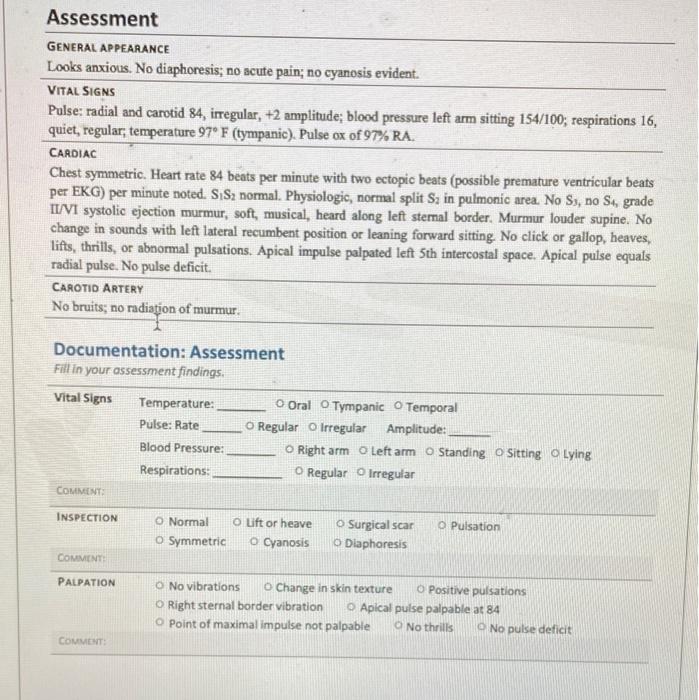 Cardiovascular Case Study Clinical Scenario You Are The Nurse Working In The Cardiac Care Unit Ms Franklin Is A 54 Yea 4
