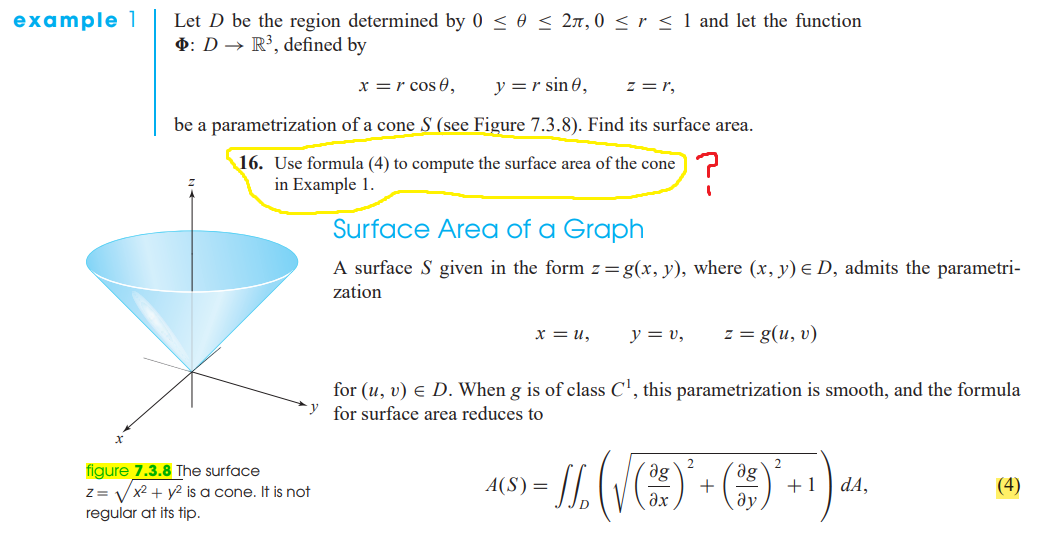 Example 1 Let D Be The Region Determined By 0 0 21 0 R 1 And Let The Function 0 D R Defined By X R Cose Y R 1