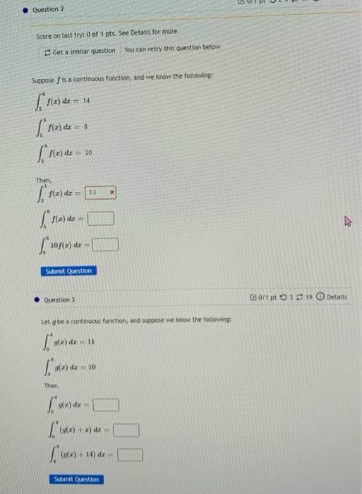 Question 2 Score On Last Try 0 Of 1 Pts See Details For More Get A Similar Question You Can Retry This Question Belo 1