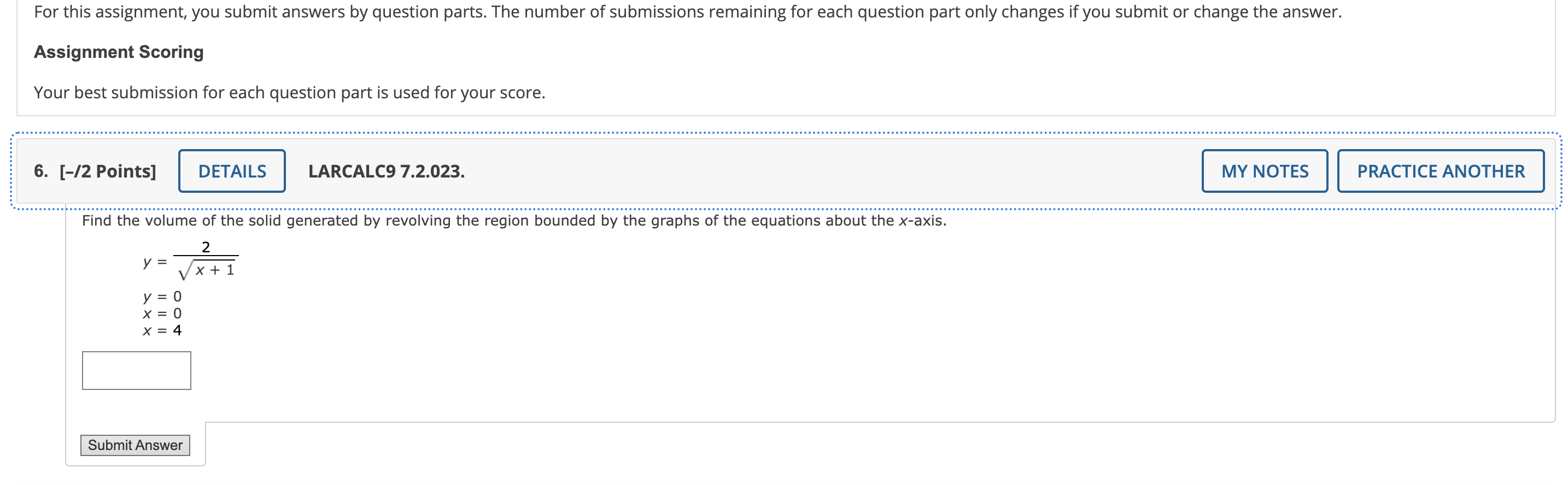 For This Assignment You Submit Answers By Question Parts The Number Of Submissions Remaining For Each Question Part On 1