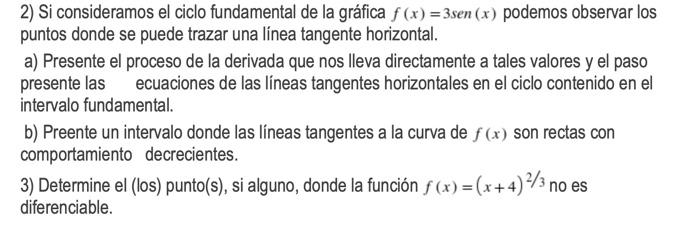 2 Si Consideramos El Ciclo Fundamental De La Grafica F X 3sen X Podemos Observar Los Puntos Donde Se Puede Trazar 1