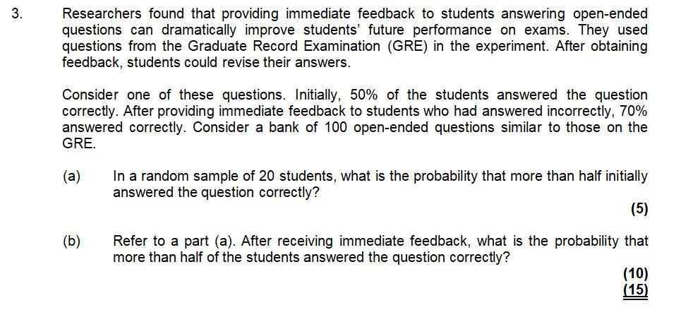 3 Researchers Found That Providing Immediate Feedback To Students Answering Open Ended Questions Can Dramatically Impro 1