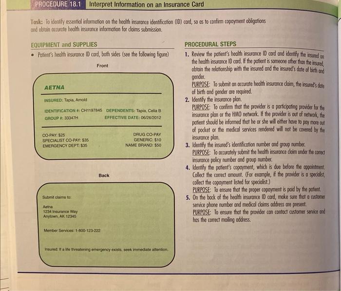 Reivew Page 371 Kinn S Procedure 18 1 In The Textbook Submit A Paragraph In Microsoft Word Identifying The Following 2