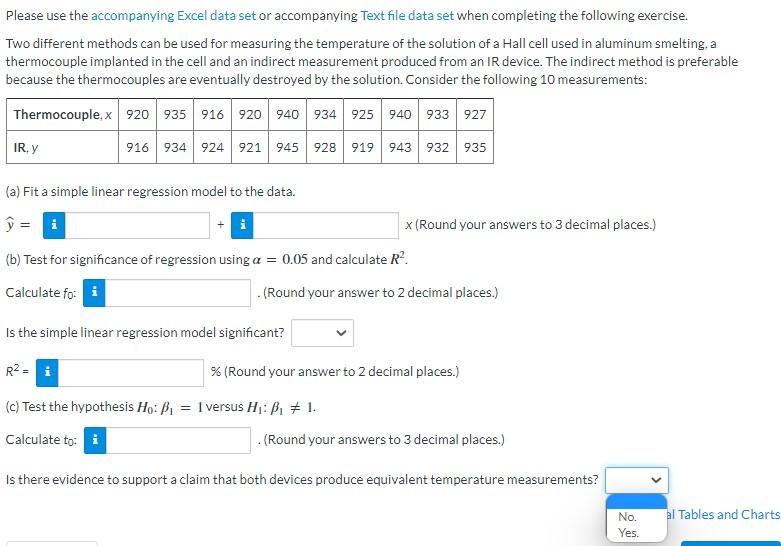 Please Use The Accompanying Excel Data Set Or Accompanying Text File Data Set When Completing The Following Exercise Tw 1