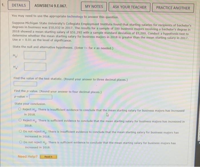 1 Details Aswsbe14 9 E 067 My Notes Ask Your Teacher Practice Another You May Need To Use The Appropriate Technology To 1