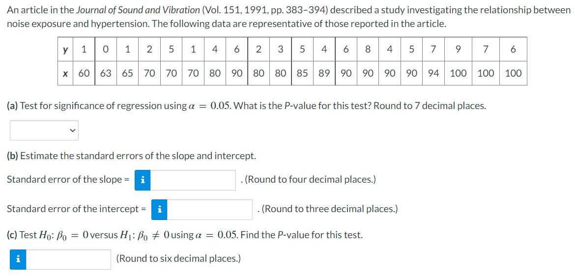 An Article In The Journal Of Sound And Vibration Vol 151 1991 Pp 383 394 Described A Study Investigating The Relat 1