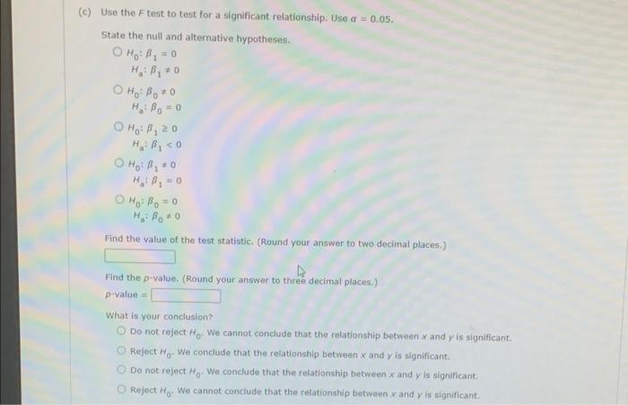 Consider The Data 2 6 9 13 20 Y 6 18 8 26 24 A What Is The Value Of The Standard Error Of The Estimate Round Your 2