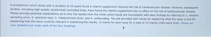 A Prospective Cohort Study With A Duration Of 10 Years Found A Vitamin Supplement Reduced The Risk Of Cardiovascular Dis 1