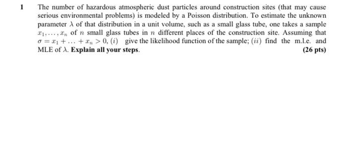 1 The Number Of Hazardous Atmospheric Dust Particles Around Construction Sites That May Cause Serious Environmental Prob 1