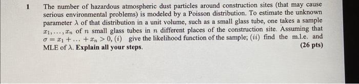 1 The Number Of Hazardous Atmospheric Dust Particles Around Construction Sites That May Cause Serious Environmental Pro 1