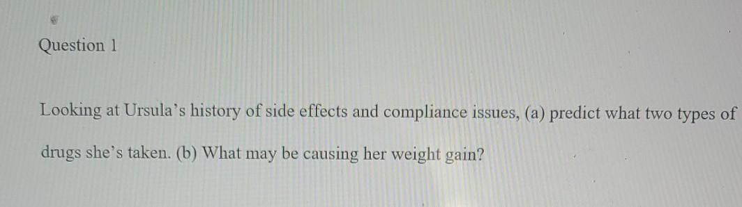 Psychobiology And Psychopharmacology Ursula Has An Organic Brain Disorder That Causes Aggression Anxiety And Sleepless 2