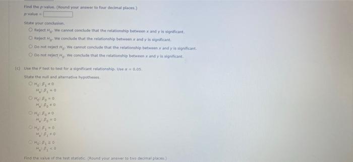 Consider The Date 13 20 20 10 23 What Is The Value Of The Standarder Of The Estimate And Your Answer To Three Decimal 2
