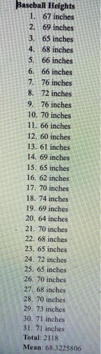 The Mean Height Of A Men S Soccer Player Is Less Than The Mean Height Of A Men S Baseball Player This Is Your Alternat 1