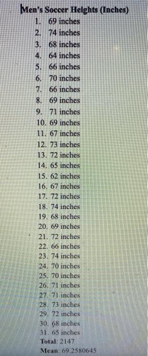 The Mean Height Of A Men S Soccer Player Is Less Than The Mean Height Of A Men S Baseball Player This Is Your Alternat 2