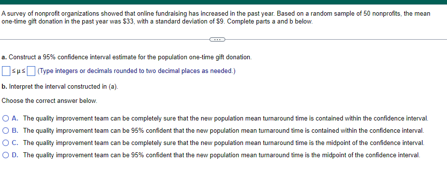 A Survey Of Nonprofit Organizations Showed That Online Fundraising Has Increased In The Past Year Based On A Random Sam 1