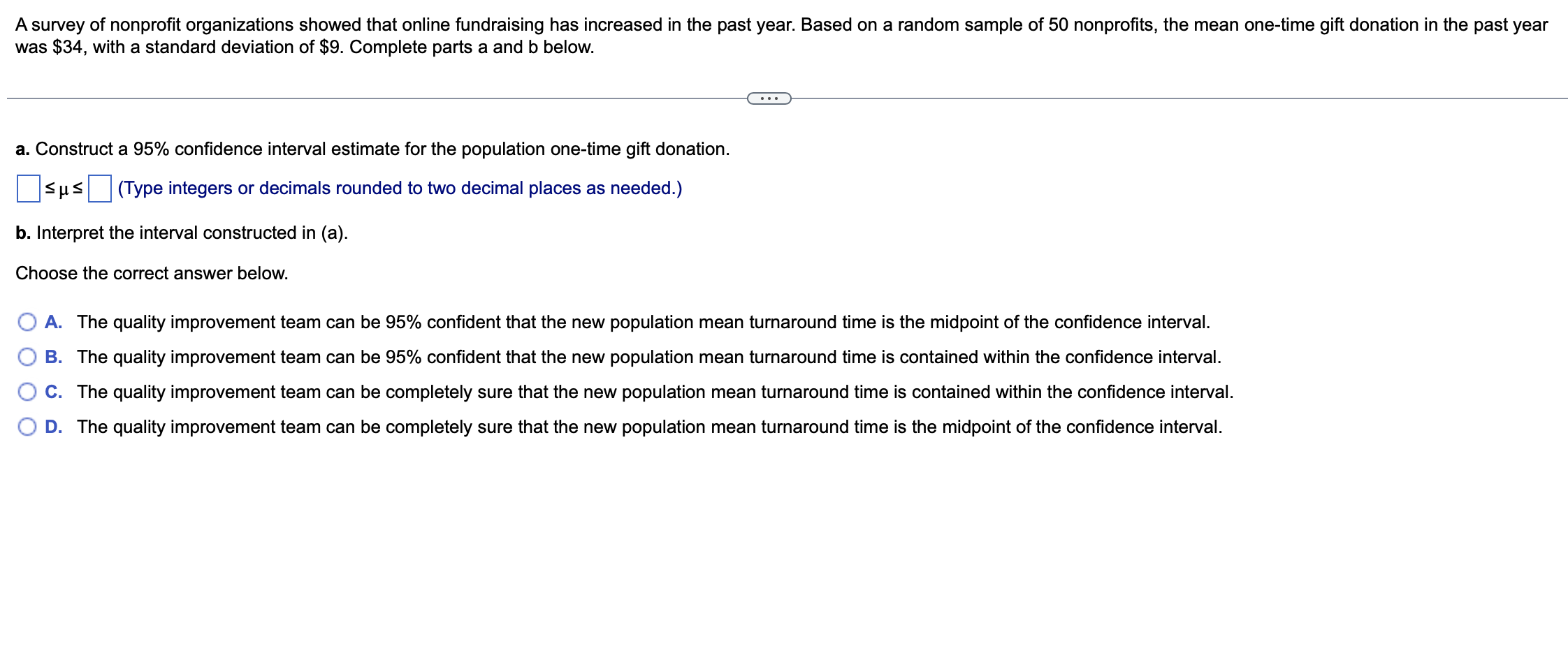 A Survey Of Nonprofit Organizations Showed That Online Fundraising Has Increased In The Past Year Based On A Random Sam 1