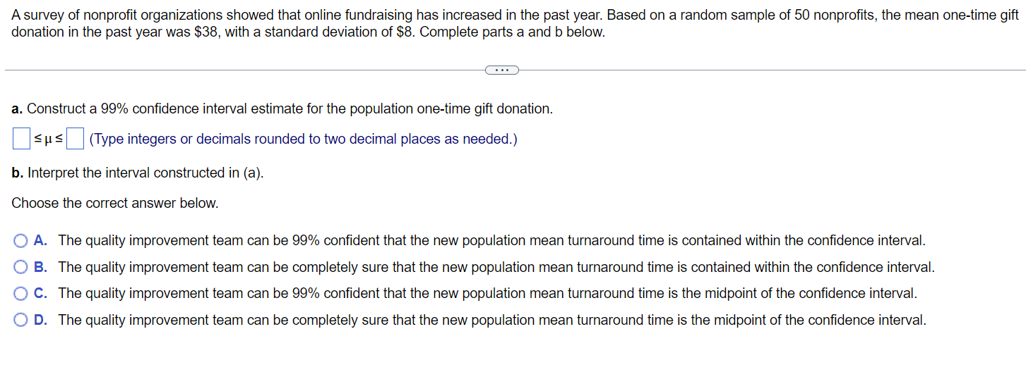 A Survey Of Nonprofit Organizations Showed That Online Fundraising Has Increased In The Past Year Based On A Random Sam 1