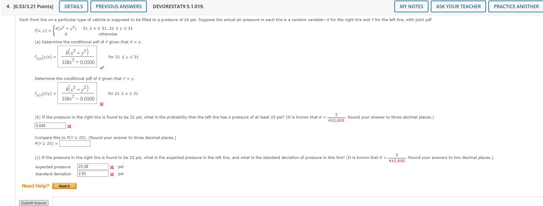 4 0 53 3 21 Points Details Previous Answers Devorestat9 5 1 019 My Notes Ask Your Teacher Practice Another Each Fr 1