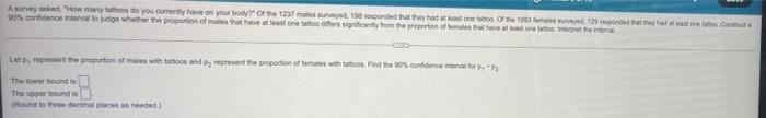 A Surveyed Many Do You Currently Have On Your Body Ore 2017 Surveyed Det Handlar Os 100 At They Are 90 Confidence Inte 1