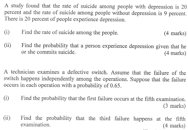 Please Help Me To Solve These Statistical Problems Thank You 1