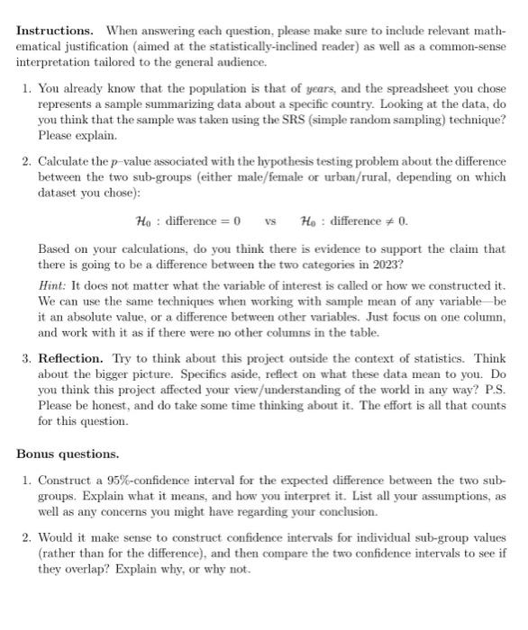 Instructions When Answering Each Question Please Make Sure To Include Relevant Math Ematical Justification Aimed At 4