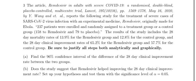 3 The Article Remdesivir In Adults With Severe Covid 19 A Randomised Double Blind Placebo Controlled Multicentre Tr 1