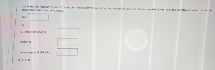 Ve Any Points For The Skipped Part And Tutorial Exercise Kelson Sporting Equipment Inc Makes Two Different Types Of 2