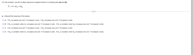 For This Problems The Multi Regression Outon Below To Complete Parts And Inter The Meaning Of The Oa Tx Entre 3 Units X 1