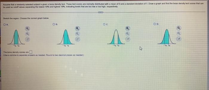 Assume That A Reed Subred A Verbonden Yet These Stores Are Normally Distributed With A Man Of And A Standard Deviation 1