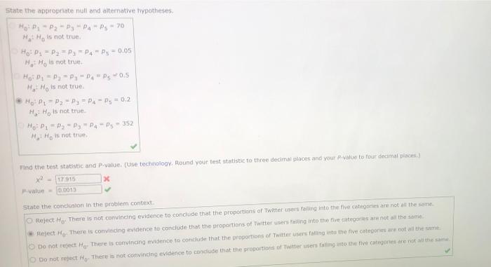 The Authors Of A Paper Studied A Random Sample Of 352 Twitter Users For Each Twitter Or In The Sample The Tweets Sent D 2