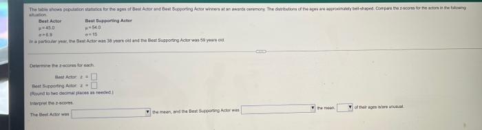 The Tow How Peutate Sunt Ca For The Ages Of Best Actor And Bout Supporting Actor Weten Stan Wurde Ceremony The Desertato 1