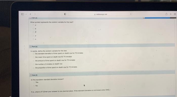 Websign Net 14 16 Points Details My Notes Asr Your Teacher A Random Survey Of 75 Deathrow Inmates Revealed That The 2