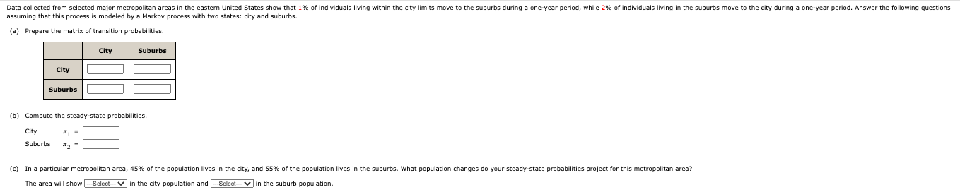 Data Collected From Selected Major Metropolitan Areas In The Eastern United States Show That 1 Of Individuals Living Wi 1