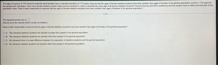 The Of A Group Of 153 Con Le Du Fonales Estandard Deviation Of 1 Yas Antrat The Age Offensive Students Have Won The Age 1