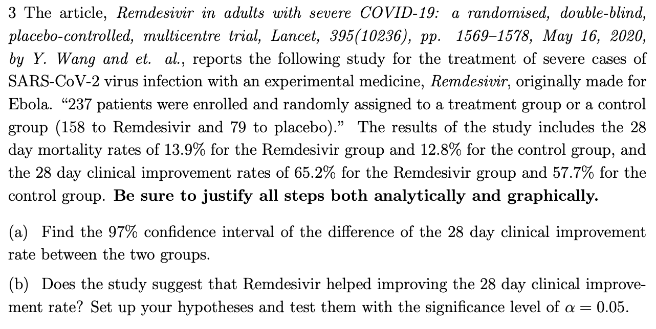 3 The Article Remdesivir In Adults With Severe Covid 19 A Randomised Double Blind Placebo Controlled Multicentre Tr 1