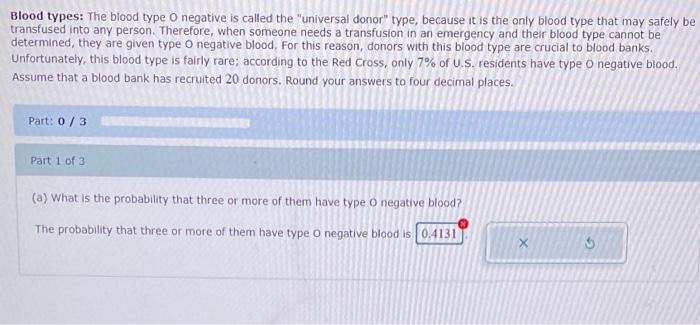Blood Types The Blood Type O Negative Is Called The Universal Donor Type Because It Is The Only Blood Type That May 1