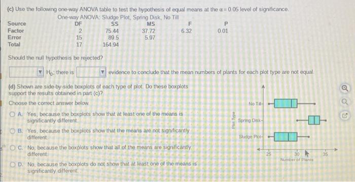 The Data In The Accompanying Table Represent The Number Of Com Plants In Randomly Sampled Rows A 17 Foot By 5 Inch Stri 4