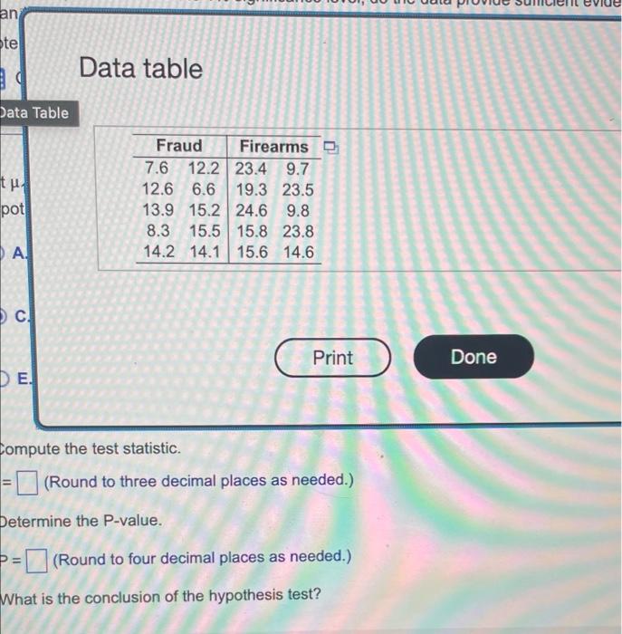 Preliminary Data Analyses Indicate That The Assumptions For Using Pooled T Procedures Are Satisfied Independent Random 2
