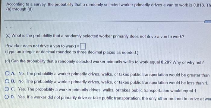 Acting To A Wwwy The Produity That A Randonny Techod Worker Primarily Tes Avante Wat Ons The Probaby That Und Water Pr 2